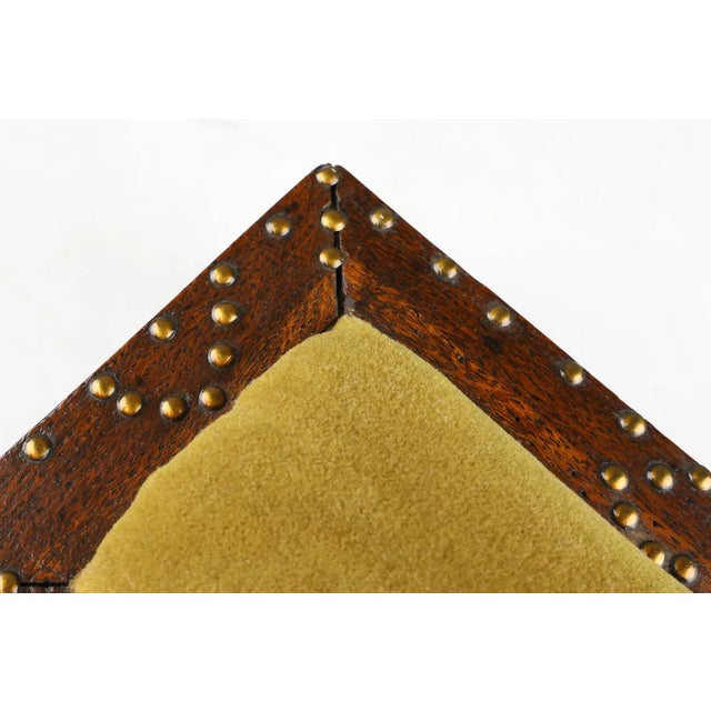 French Art Deco Sewing Box in Sculpted Wood, 1890s For Sale - Image 9 of 11