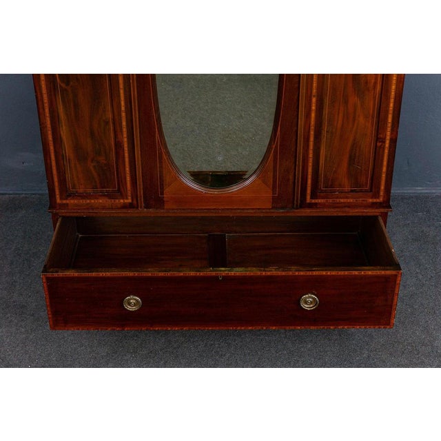 Vintage Brown Wood Cupboard For Sale - Image 6 of 18