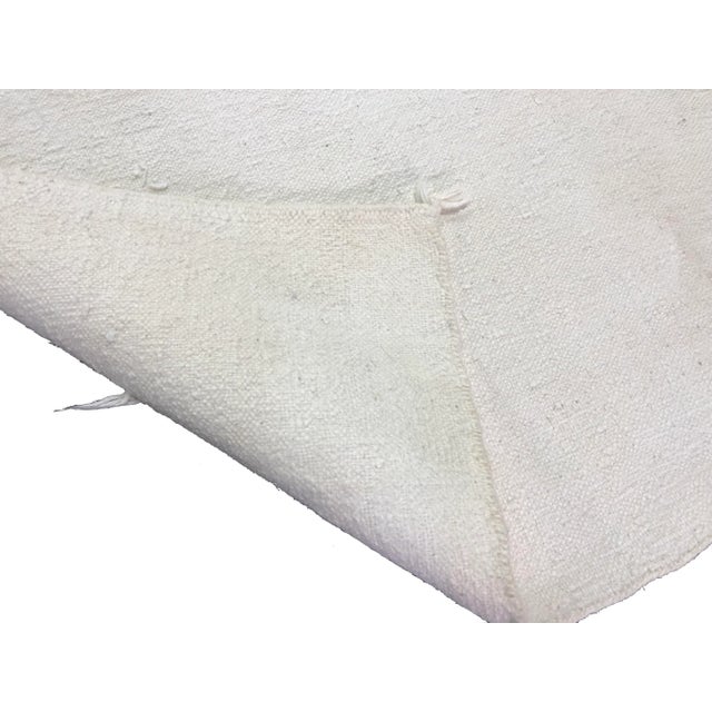 1960s 1960s Vintage Turkish Natural White Kilim Runner- 2′1″ × 17′1″ For Sale - Image 5 of 7