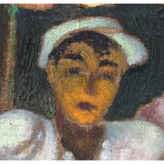 1930s Eduard Braun, Two Men in Front of the Bar, 1935, Oil Painting on Canvas, Framed For Sale - Image 5 of 10