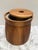 Vintage Midcentury Scandinavian wood insulated ice bucket. Removable plastic insert for easy cleaning in an earthy rustic...