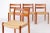 Brown Vintage Danish Model 84 Chairs in Teak and Paper Cord by Niels Otto Møller for J.L. Møllers, 1970s, Set of 4 For Sale - Image 8 of 8