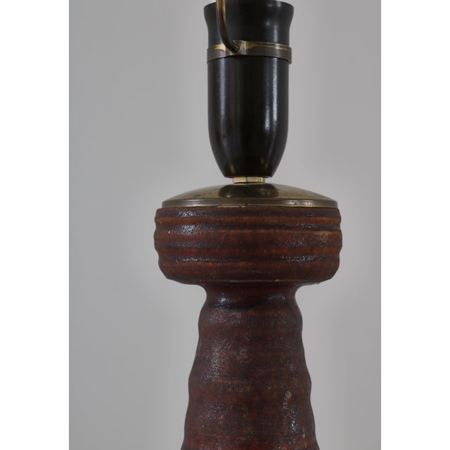 Art Nouveau Ceramic Table Lamp from Hans Henrik Petersen Hpk, Denmark, 1930s For Sale - Image 17 of 18