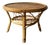 Vintage Italian Bamboo & Rattan Coffee Table, 1970s For Sale