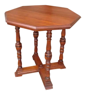 Octagonal Shaped Top Side Table Center Table