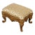 Antique Victorian Cast Iron Gilt Rococo Style Footstool For Sale