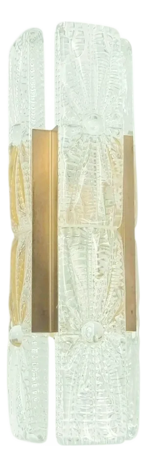 Mid-Century Aladdin Wall Light in Glass and Brass from Vitrika, Denmark, 1960s-1970s