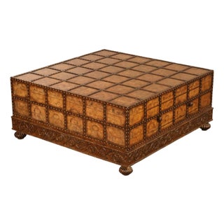 Pulaski 'Espaigne' Large Square Old World Map Storage Coffee Table For Sale