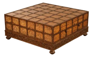 Pulaski 'Espaigne' Large Square Old World Map Storage Coffee Table