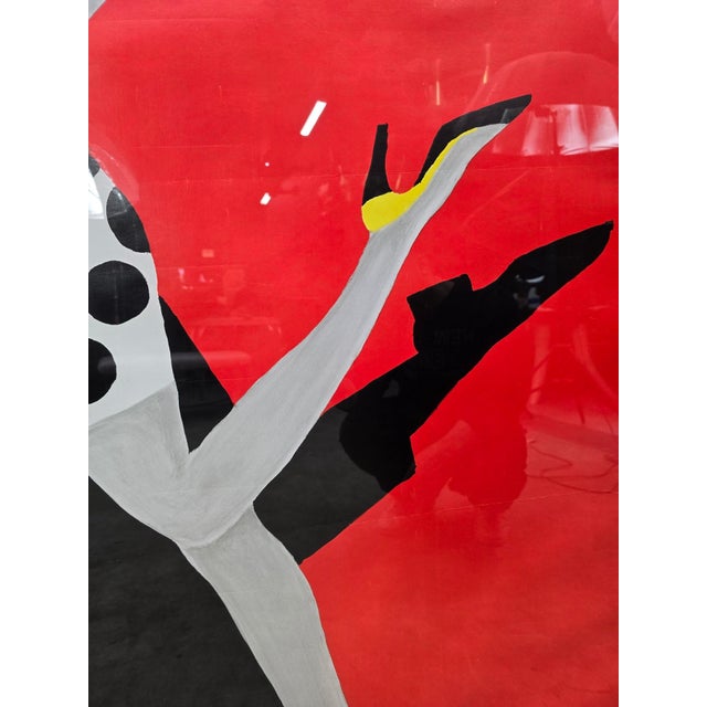 Vintage Bernard Villemot Bally Kick Fashion Advertising Poster For Sale In Chicago - Image 6 of 7