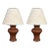 Pair of Christopher Spitzmiller Style Chocolate Brown Ceramic Lamps For Sale