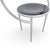 Wood Vintage Side Chair in Metal by Michele De Lucchi For Sale - Image 7 of 10