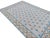 Sky Blue Handmade Cotton Vegetable Dyed White, Sky Blue and Tan Star and Gingham Rug - 8'x10' For Sale - Image 8 of 10