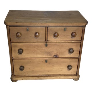 Antique Pine Two Over Two Drawers - Chest of Drawers From England For Sale
