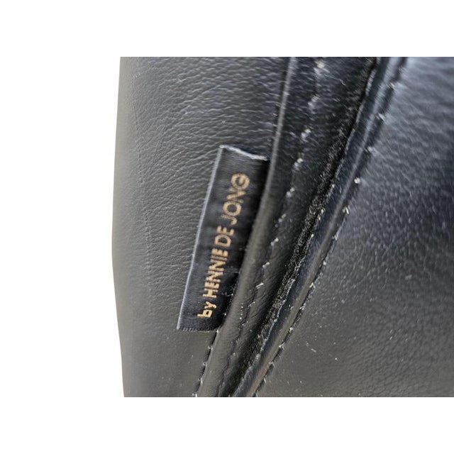 Leather Dining Chairs by Hennie de Jong, 1990s, Set of 6 For Sale - Image 6 of 17