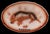 Mid 20th Century Marcia of California Longhorn Bull Platter Model J119 Circa 1950/60's For Sale - Image 5 of 8
