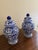 Chinoiserie Chinoiserie Blue and White Porcelain Ginger Jars, Pair For Sale - Image 3 of 6