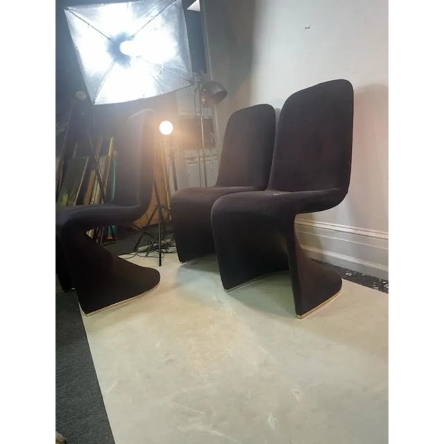 1970s 1970s Modernist Chairs in the Manner of Verner Panton - Set of 6 For Sale - Image 5 of 6