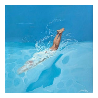 "Cooling Down" Modern Oil Painting, by Jennifer Hohlfelder For Sale