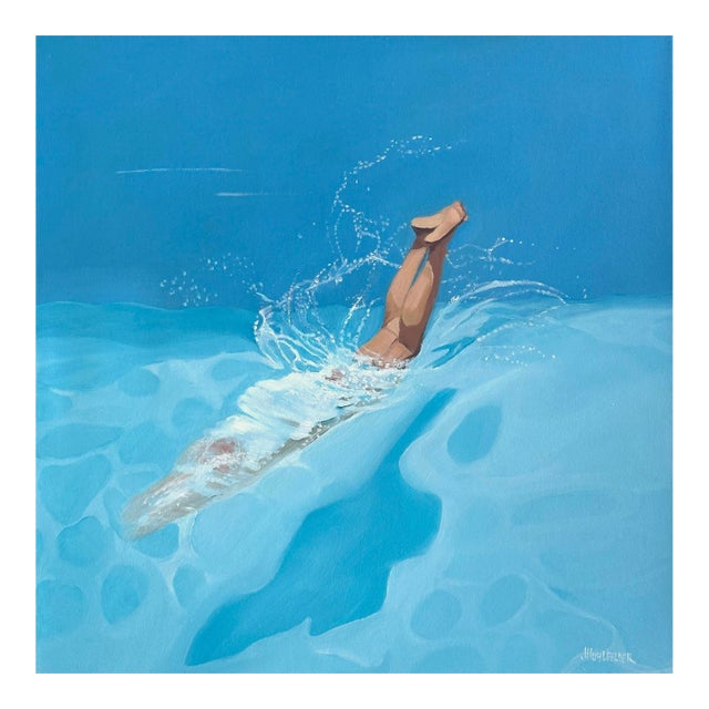 "Cooling Down" Modern Oil Painting, by Jennifer Hohlfelder For Sale