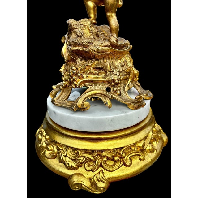 Antique French Gilt Bronze Figural Centerpiece For Sale - Image 17 of 18
