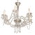 Art Deco Vintage Art Deco Maria Theresa Style Cut Prism Rosettes 6 Arm Chandelier C1990s For Sale - Image 3 of 10