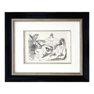1980s Picasso Gravure Apollinaire Les Onze Mille Verges 3 Framed For Sale