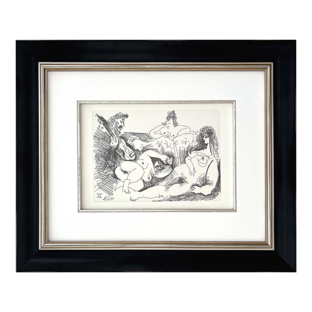 1980s Picasso Gravure Apollinaire Les Onze Mille Verges 3 Framed For Sale