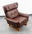 Brown 1960s Mid Century Danish Modern Lounge Chair Wingback Brown Leather High Back Armchair For Sale - Image 8 of 11