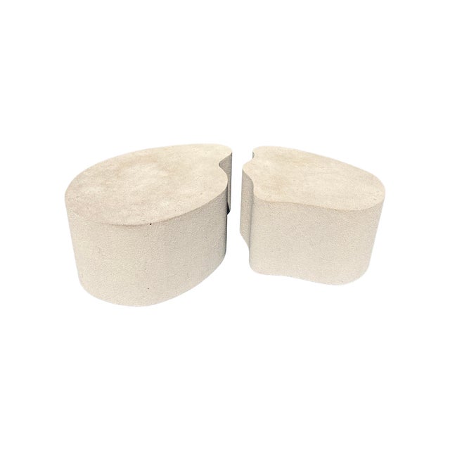 Vintage Modern Designer Kidney Form Puzzle Coffee Table 2 Piece Set For Sale - Image 4 of 9