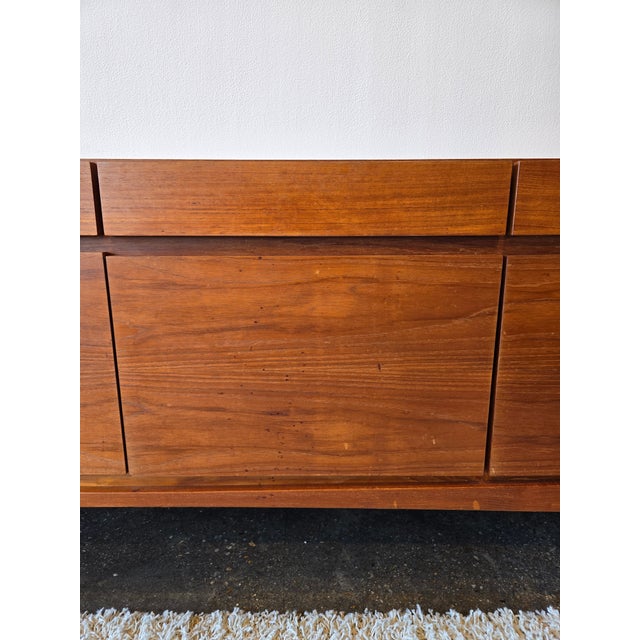 Wood 1960s Kofod-Larsen Faarup Danish Teak Sideboard Credenza MCM Vintage For Sale - Image 7 of 12