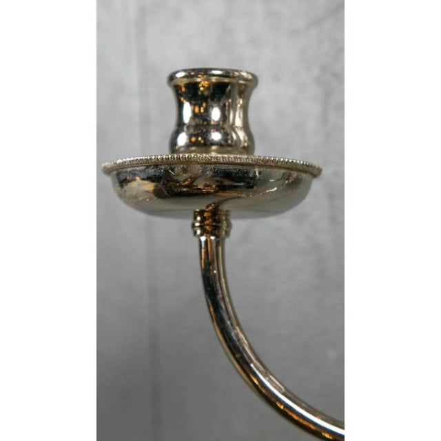 1920s Silver Plated Federal Eagls Sconces - a Pair For Sale - Image 4 of 9