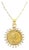 Queen Elizabeth Isle of Man Gold Coin Necklace with Diamond Halo 16" For Sale