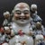 Mid 20th Century Chinese Vintage Ceramic Buddhist Sculpture,Hand Carved Famille Rose Porcelain Statue of Five Blessings Child Maitreya Buddha Maitreya Buddha For Sale - Image 5 of 7
