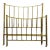Antique Edwardian English Brass Bed Full Size, C. 1900–1920 For Sale