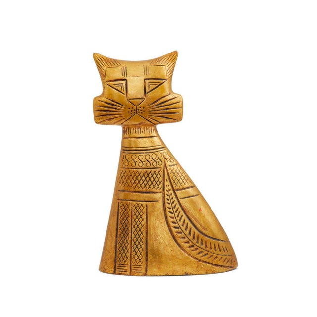 Mid 20th Century Mid-Century Modern Hedi Schoop "Turnabout Cat" Pottery Figure For Sale - Image 4 of 4