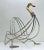 Metal Regency Magazine Rack Swan in Chrome and Brass, 1970s For Sale - Image 7 of 10