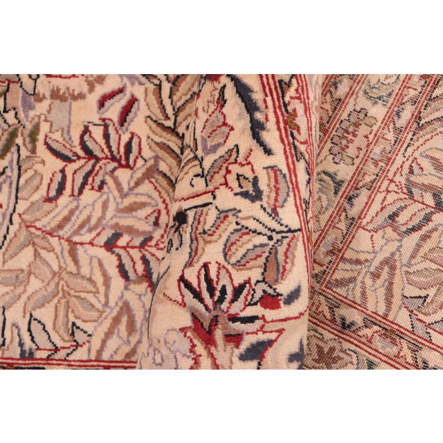 Elegant Nagi Pak-Persian Caren Beige/Red Wool Rug - 8'2'' X 10'6'' For Sale In New York - Image 6 of 9