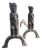 Art Deco Expressionist Bronze Andirons by Anton Prinner, 1940, Set of 2 For Sale