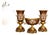 French Rococo Style Mantel Decor Ornate Decorative Urns 16.5 & Bowl 11.8 Burgundy set For Sale