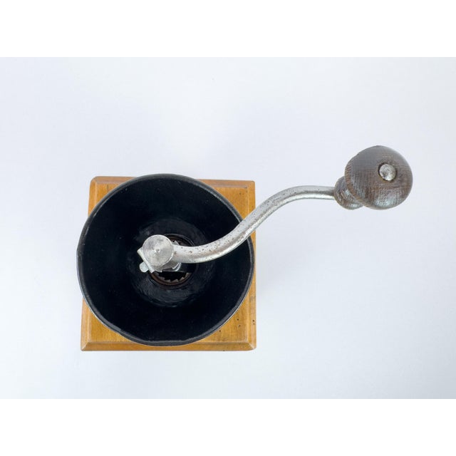 Vintage Peugeot Frères Wooden Manual Coffee Grinder, France For Sale - Image 14 of 16