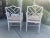 Mid 20th Century Vintage Faux Bamboo Chair With Custom Schumacher Cushion - a Pair For Sale - Image 4 of 7