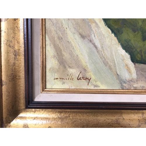 Modern Camille Leroy, Saint Agnes and Her Rock, Oil on Canvas For Sale - Image 3 of 7