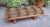 Wood Bench with Conical Legs and Animalier Fabric from Artigianato Italiano, 2000s For Sale - Image 7 of 8
