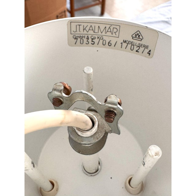 Kalmar uplight ceiling pendant light, 1970s, austria elegant and large version of mid-century modern 'ufo' ceiling light,...