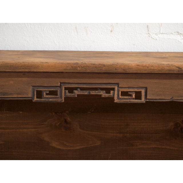 Low Antique Chinese Pine Sideboard For Sale - Image 10 of 13