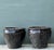 Vintage Glazed Ceramic Planters - Pair For Sale - Image 10 of 12