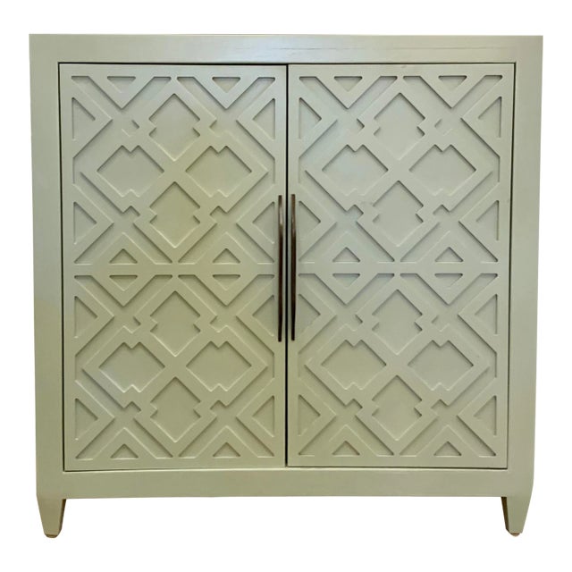 Modern Ronin’s Egg Blue Geometric Cabinet For Sale