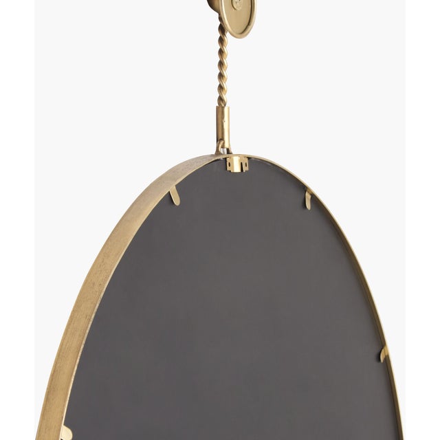 Mid-Century Modern Belladay Accent Mirror Silver Gray 37X31 For Sale - Image 3 of 4
