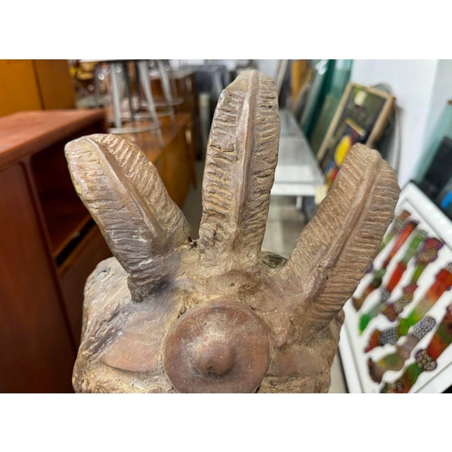 Bronze Beautiful Bronze Bust of Meso-American Figure For Sale - Image 8 of 12
